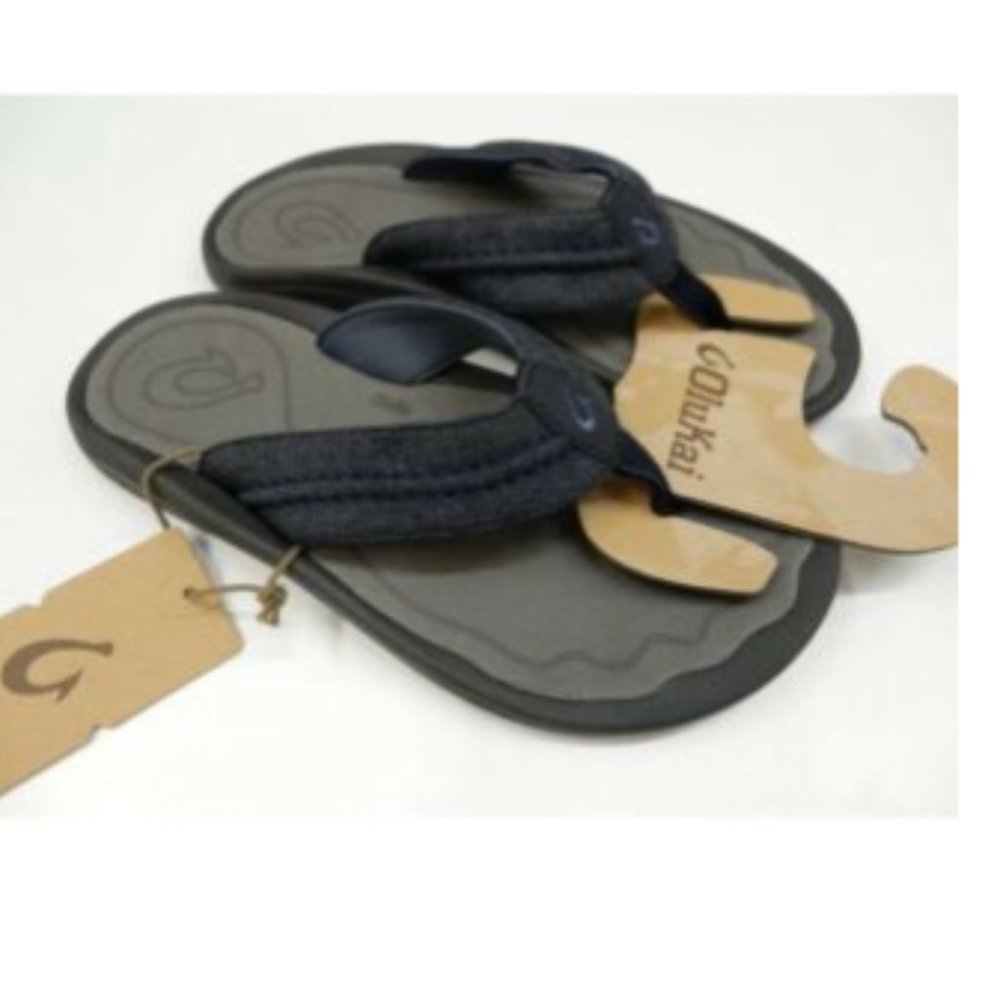 Olukai Mens Hokua Mesh Night Charcoal Size 8
